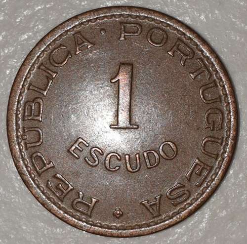 1957 - 1 ESCUDO - MOCAMBIQUE - MOZAMBIQUE - (Bronze)